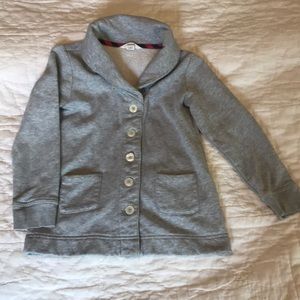 Sz5-6 Lands End Button Up Sweatshirt